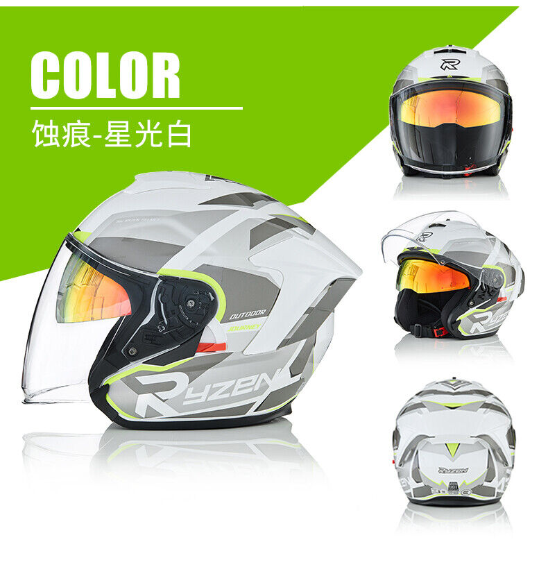 EVA EVANGELION-01 / Ryzen 3C DOT 3/4 Bluetooth / Motorcycle Helmet Dual Visors