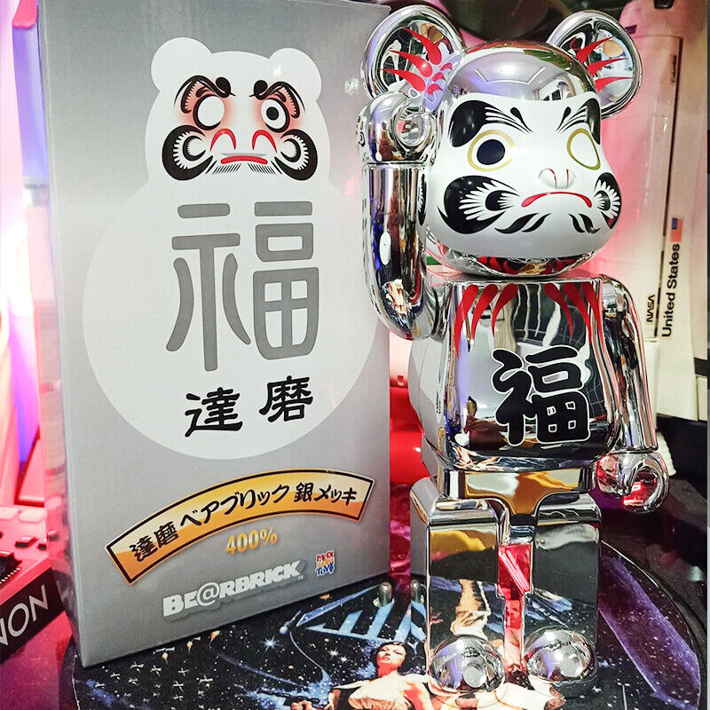 BE@RBRICK 400% Violent Bear X Superman Plated Building Block Bear  Figure Gift