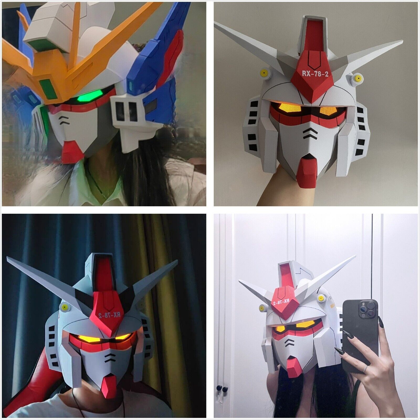 Mobile Suit Gundam Helmet Armor Wearable Glowing Sword Shield Cosplay Convention