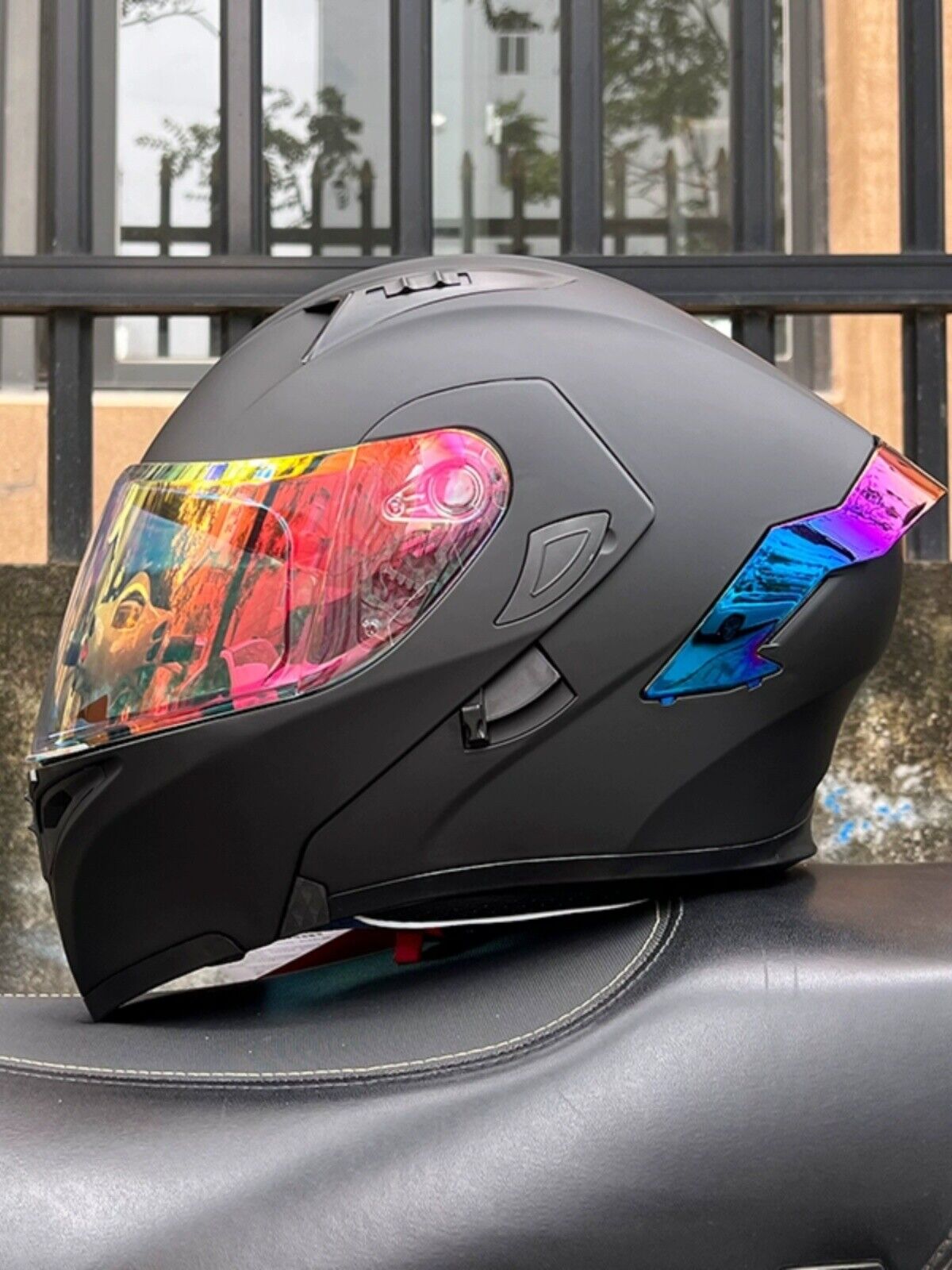 CyperPunk / 3C DOT Full Face Dual Visors Unisex /Bluetooth Motorcycle Helmet