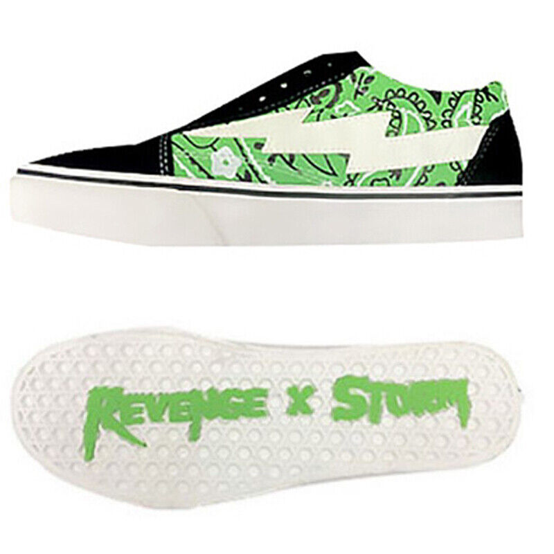 Revenge x Storm Lightning Skateboard Shoes Low-Top Canvas Shoes /Vengeful Storm