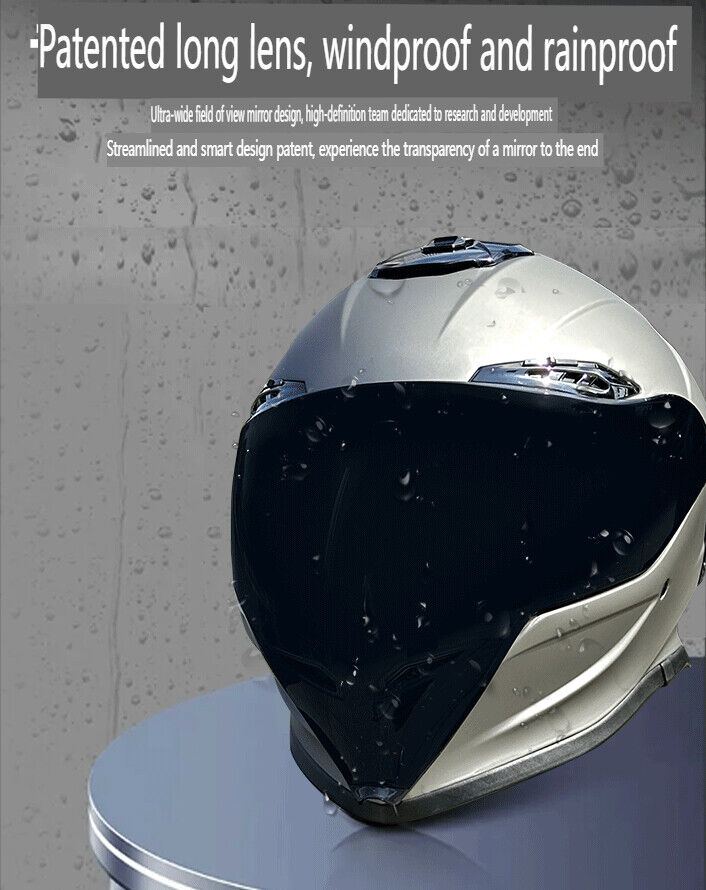 Mecha /NBTK Full-Face/Cover Retro Motorcycle Helmet /Bluetooth 3C DOT Dual Visor