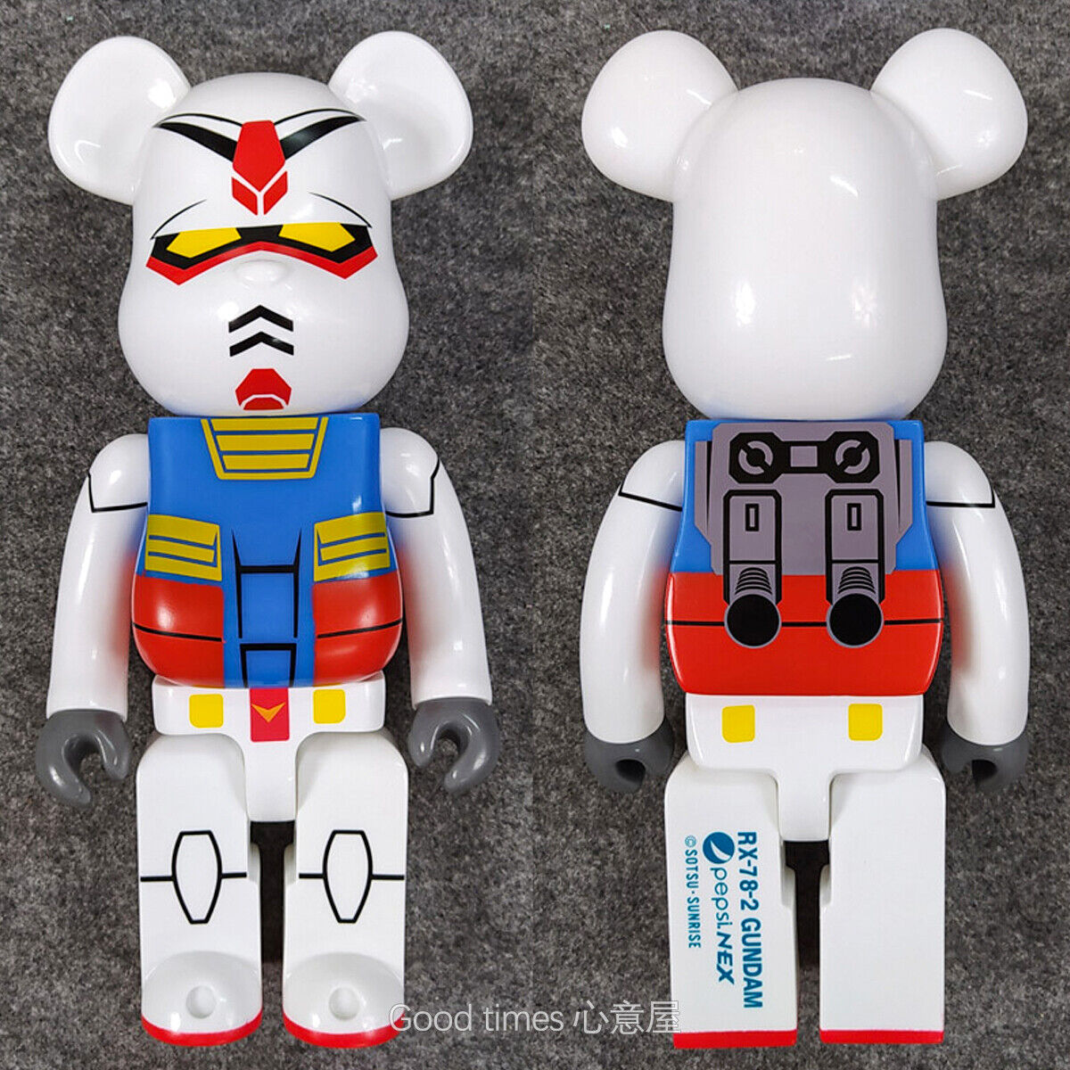 BE@RBRICK 400% KAWS Plated Building Block Violent Bear Collectible Figure Gift