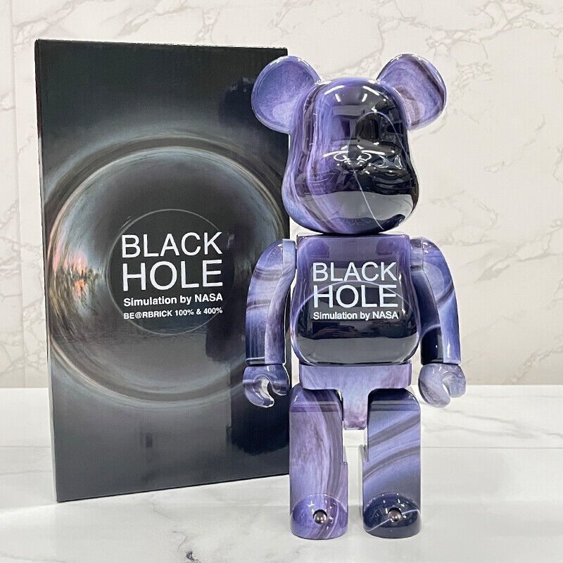 BE@RBRICK 400% Violent Bear X BAPE:Plated Building Block Bear/Collectible Figure