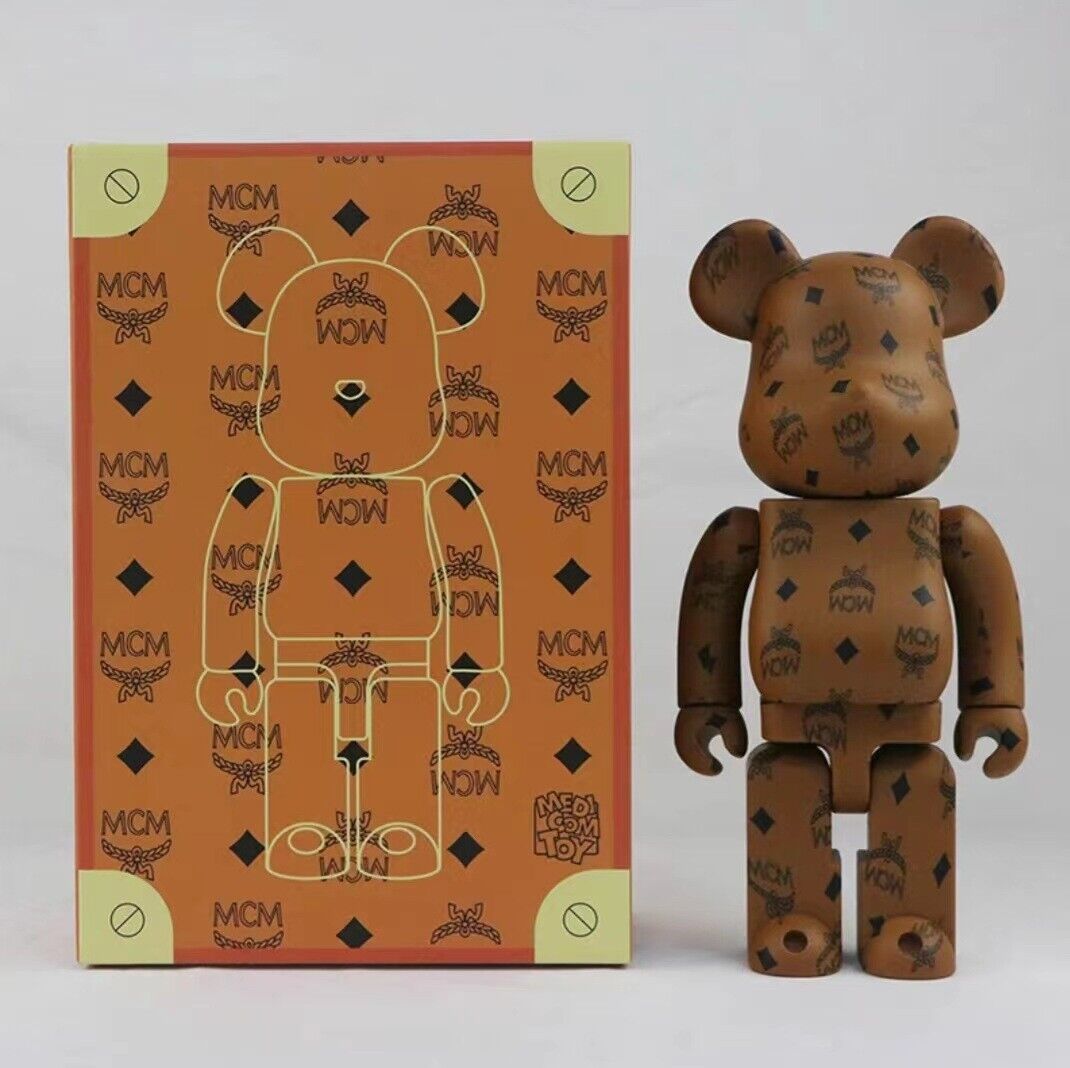 BE@RBRICK 400% Three Kingdoms GuanYu Plated Building Block Violent Bear Figure