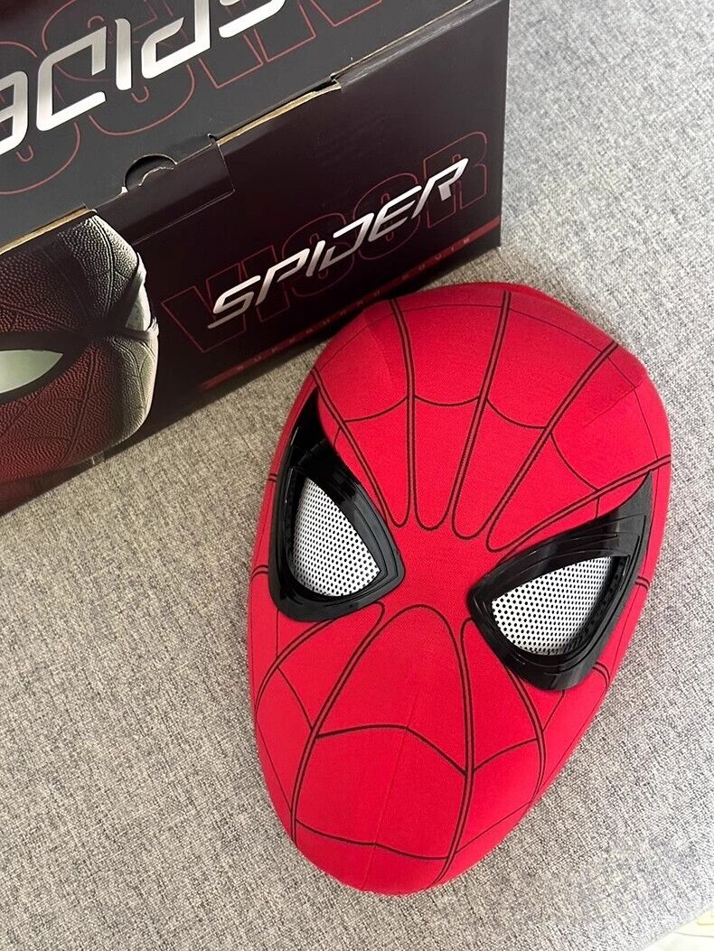 Manual/Electronic Spider-Man Headgear /Moving Eyes:Play Face Mask Gift Cosplay