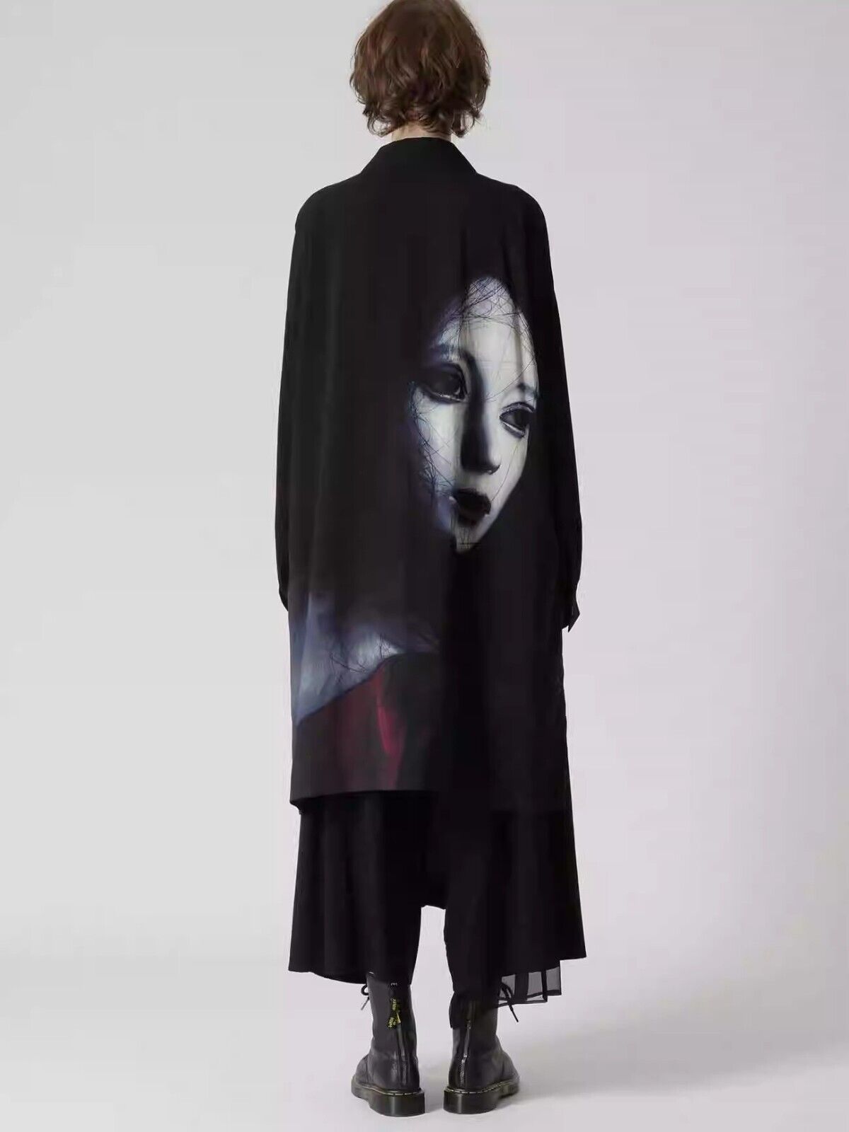 Yohji Yamamoto Vibe Shirt Y's Ayumidoll Limited Edition Doll Print Dark Shirt