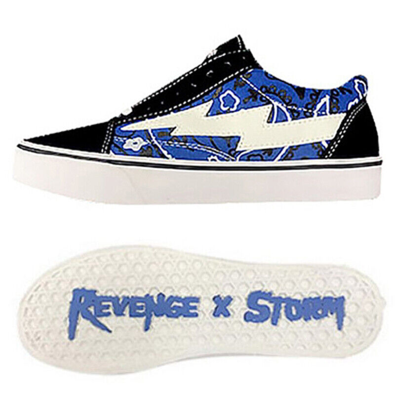 Revenge x Storm Lightning Skateboard Shoes Low-Top Canvas Shoes /Vengeful Storm