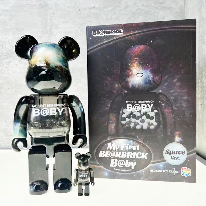 BE@RBRICK 400% Violent Bear X Mickey FRAGMENT  : Plated Building Block/Figure