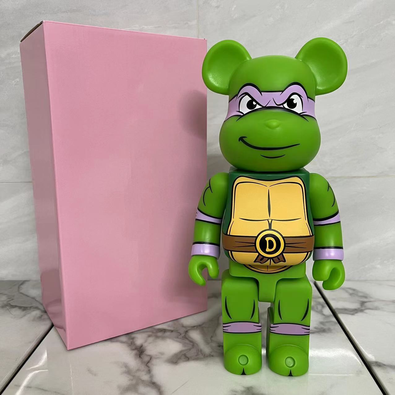 BE@RBRICK 400% Ninja Turtle Building Block Violent Bear Collectible Figure Gift