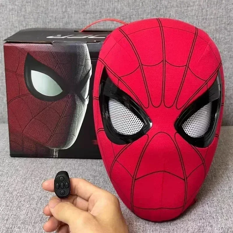 Manual/Electronic Spider-Man Headgear /Moving Eyes:Play Face Mask Gift Cosplay