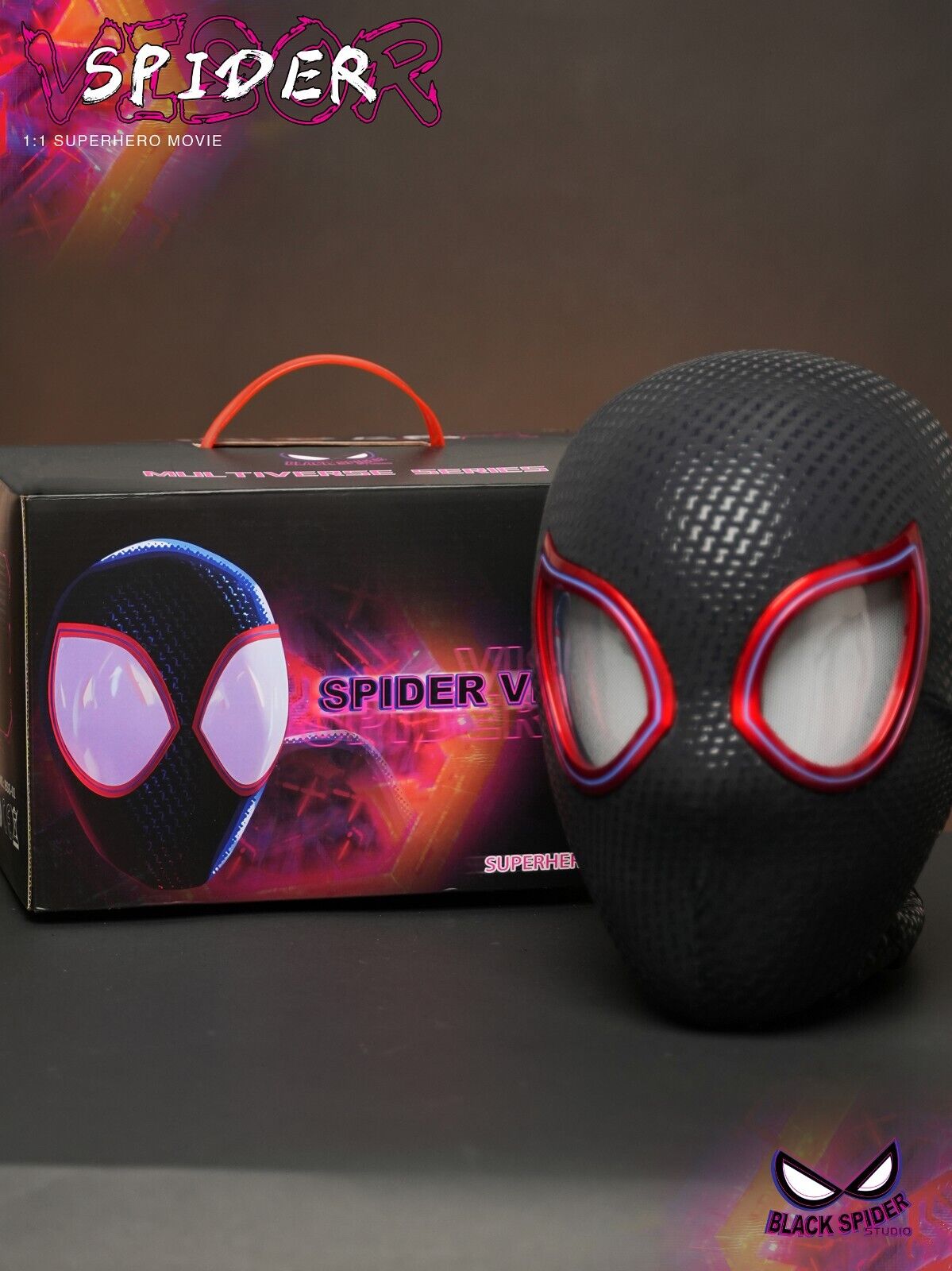 Manual/Electronic Spider-Man Headgear /Moving Eyes:Play Face Mask Gift Cosplay