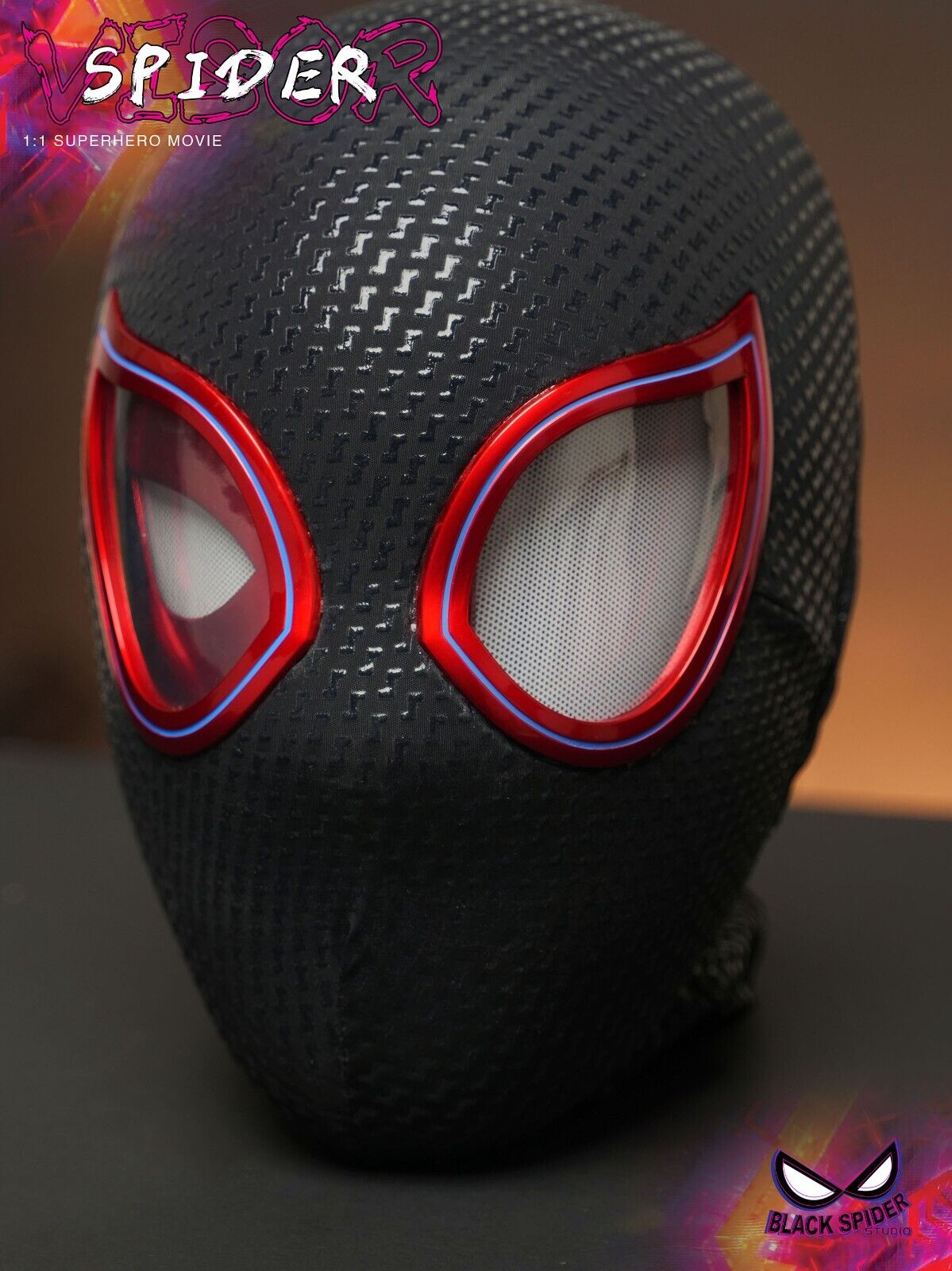 Manual/Electronic Spider-Man Headgear /Moving Eyes:Play Face Mask Gift Cosplay