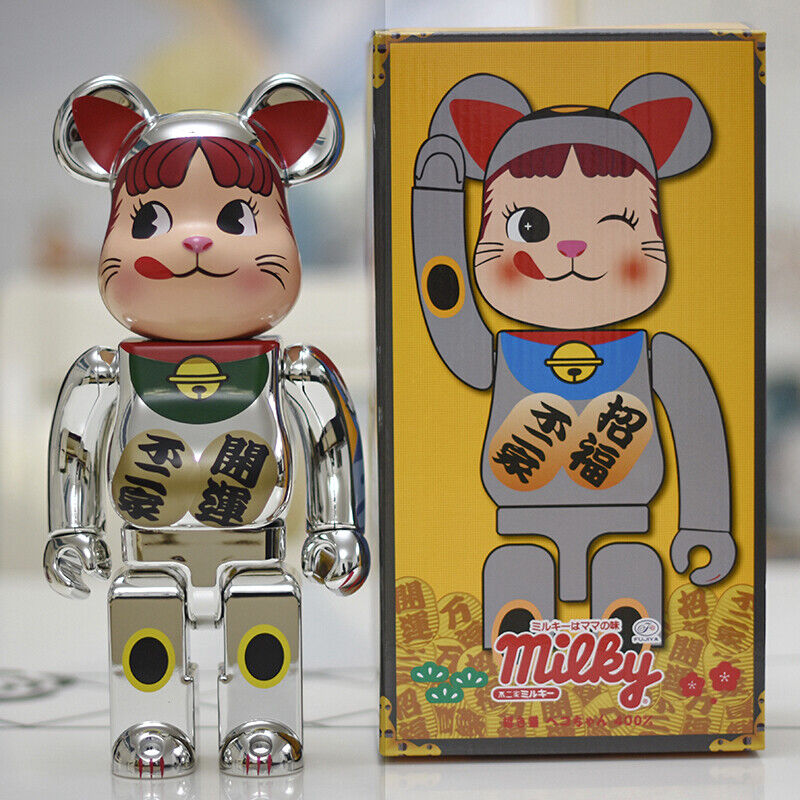 BE@RBRICK 400% Violent Bear X Jinx Plated Building Block Bear Collectible Figure