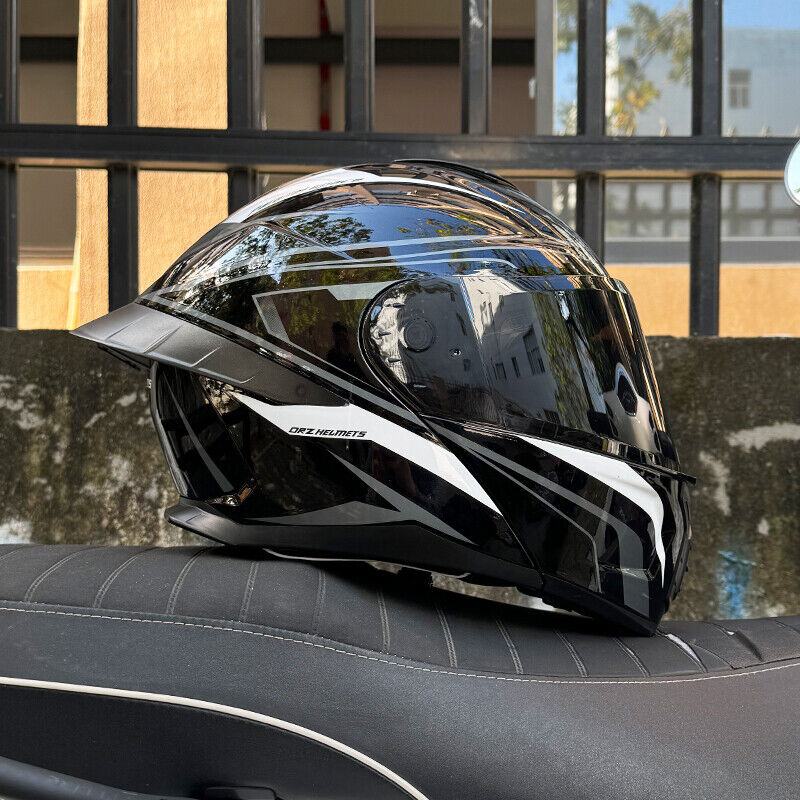 Dark-Knight / 3C DOT Full Face Dual Visors Unisex Bluetooth Motorcycle Helmet