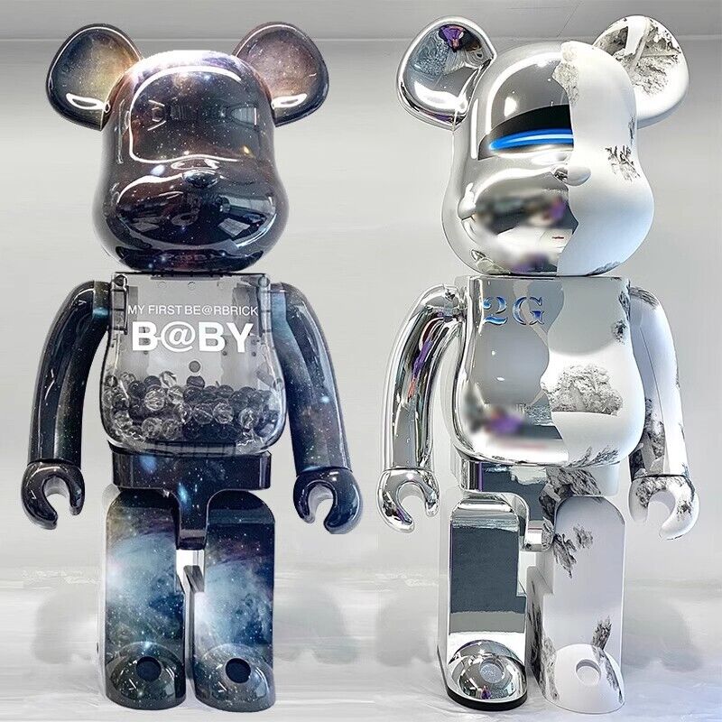 Bearbrick 400% Violent Bear:Plated Building Block Bear/Figurine Toy Doll Gift