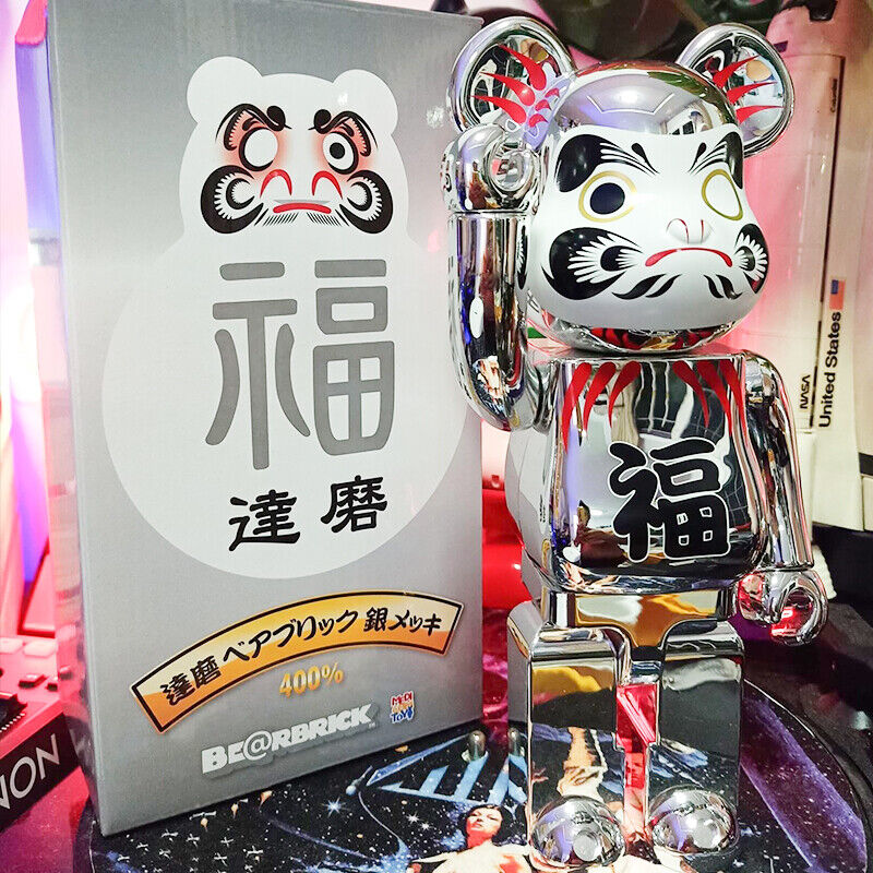 BE@RBRICK 400% X NBA Plated Building Block Violent Bear Collectible Figure Gift