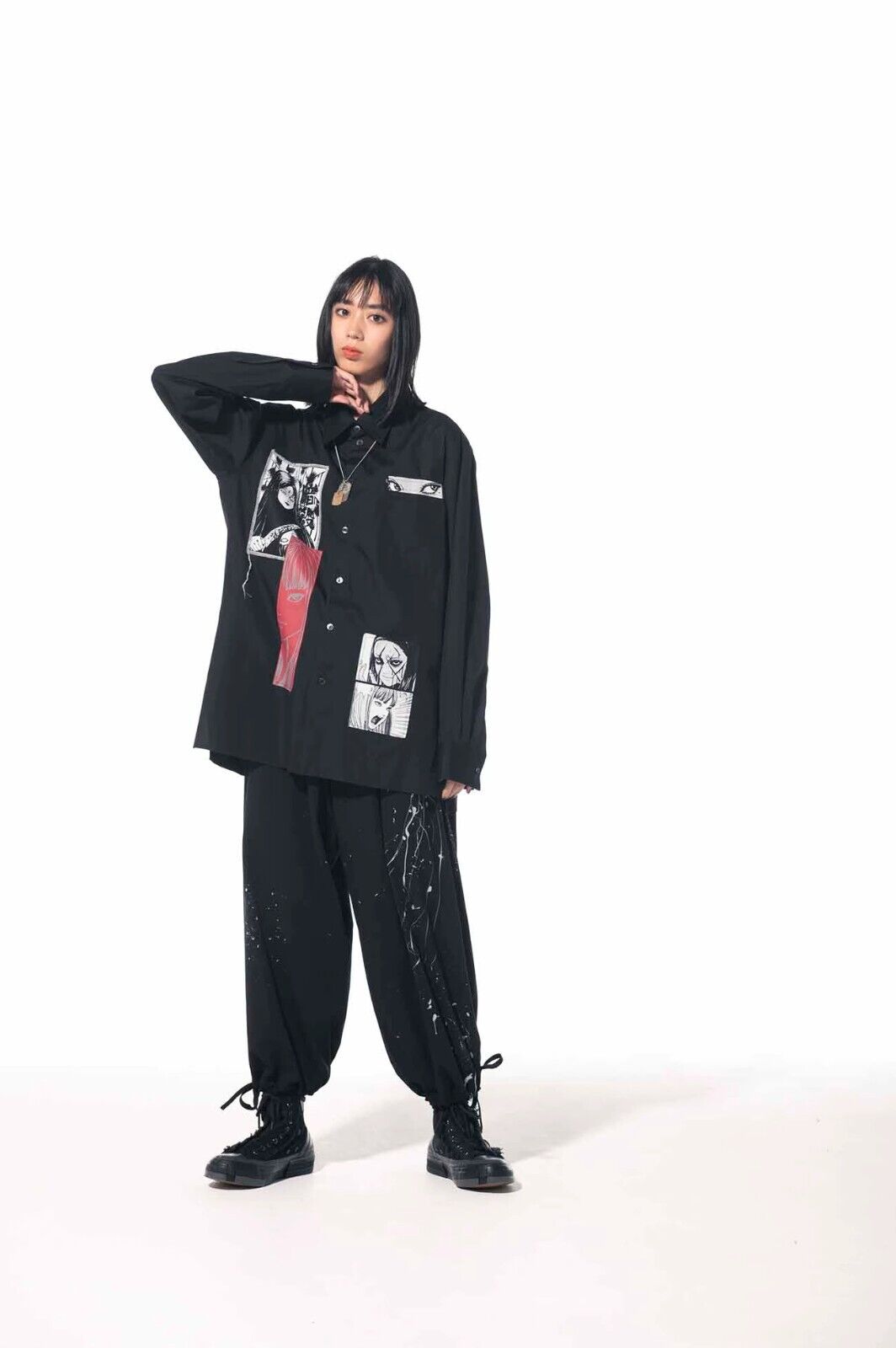 Self-Made Yohji Yamamoto SYTE 21ss X Ito Junji Manga Tomie Long Sleeve Shirt