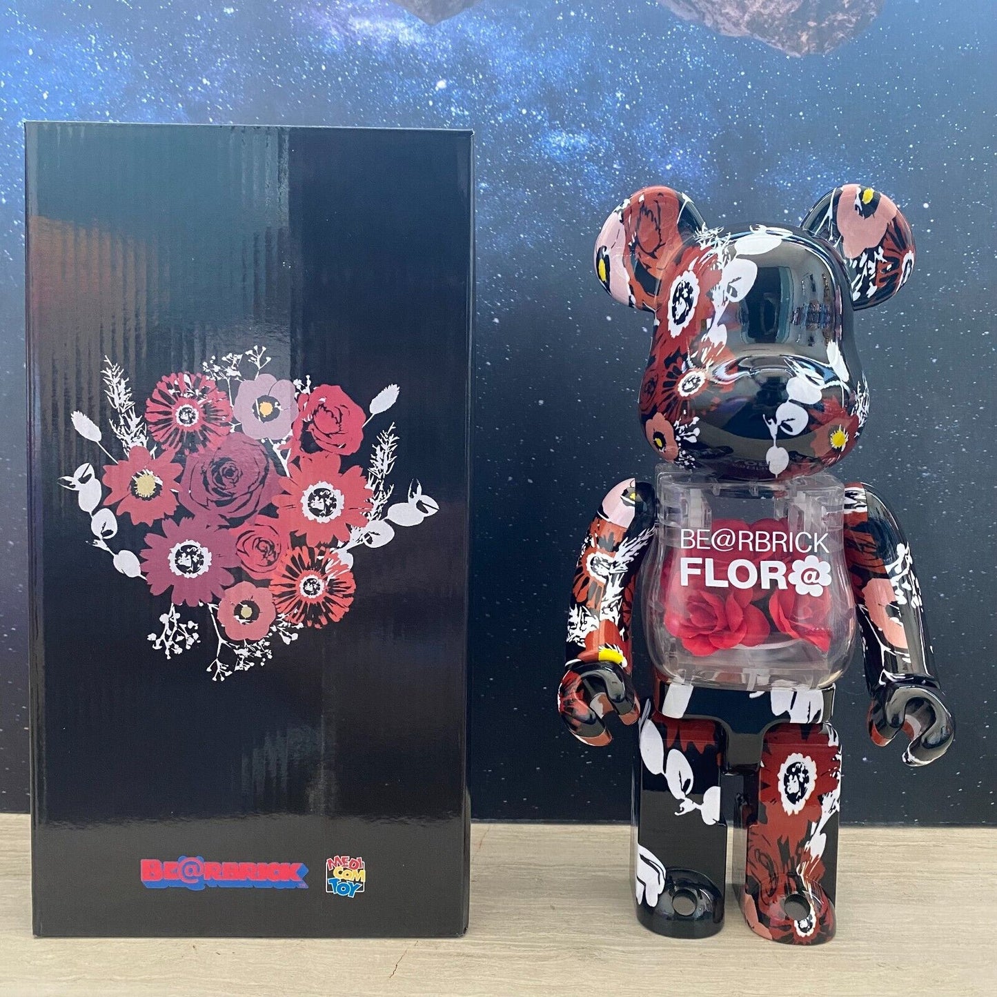 BE@RBRICK 400% Bape X Shark Building Block Violence Bear Collectible Toy Figure