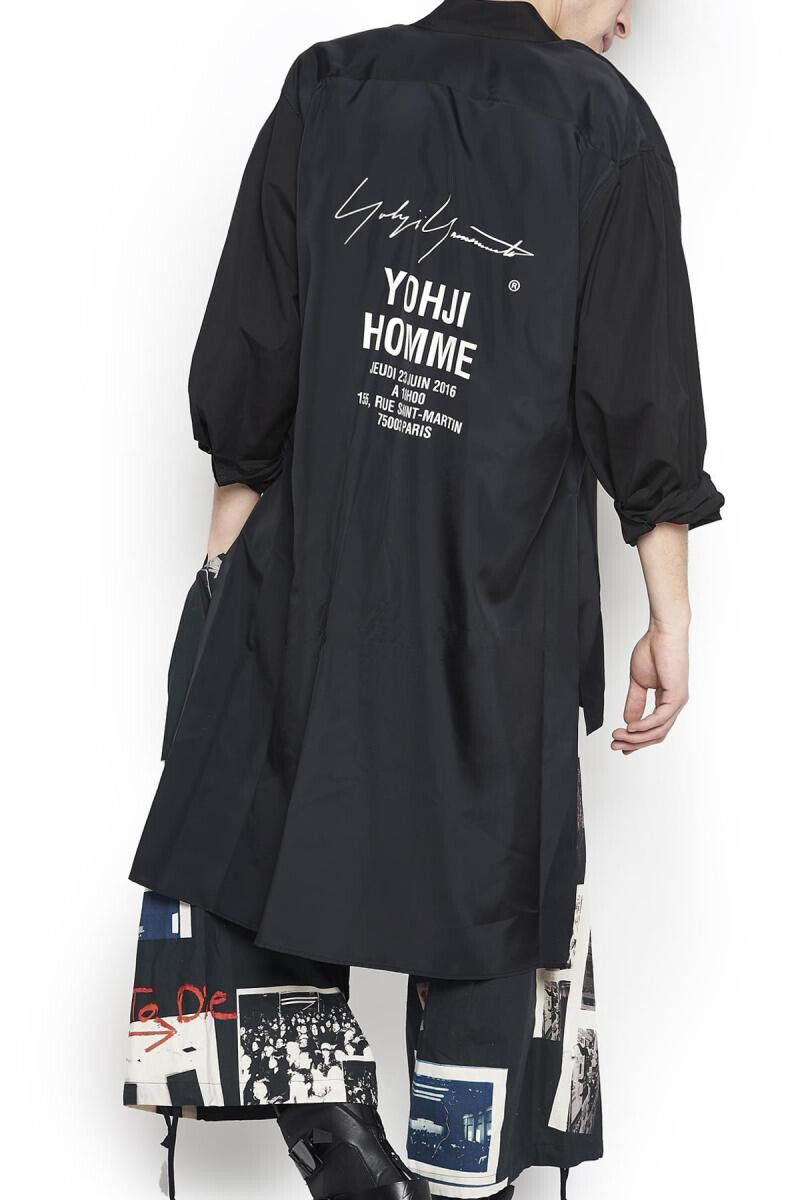 Self-Made Yohji Yamamoto Coat Trench Coat Shirt Paris Runway Limited Edition