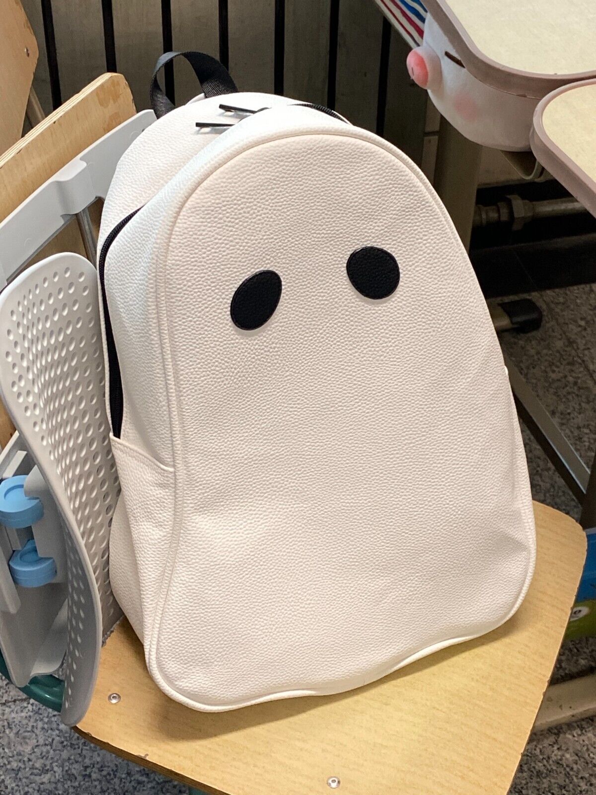 FAC Ghost Backpack /Imp Punk Street Halloween Leather Edition "I am a ghost bag"