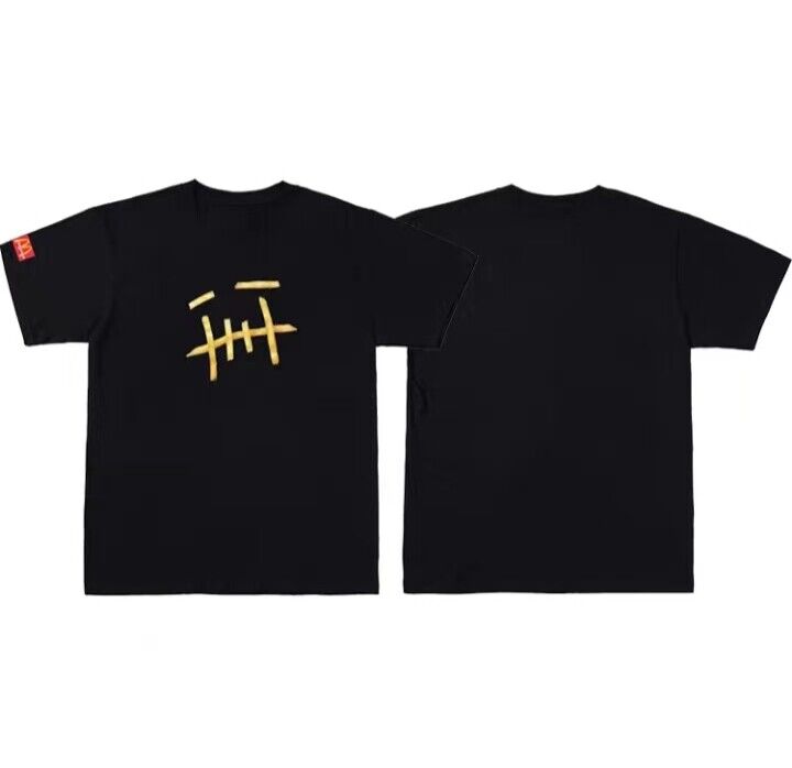 Travis Scott Short Sleeve T-Shirt X McDonald's High Street Loose Printed Tee