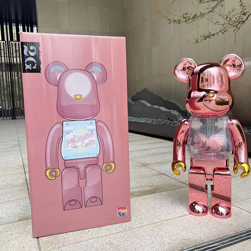 BE@RBRICK 400% Plated Building Block Violent Bear Punk /Collectible Figure Gift