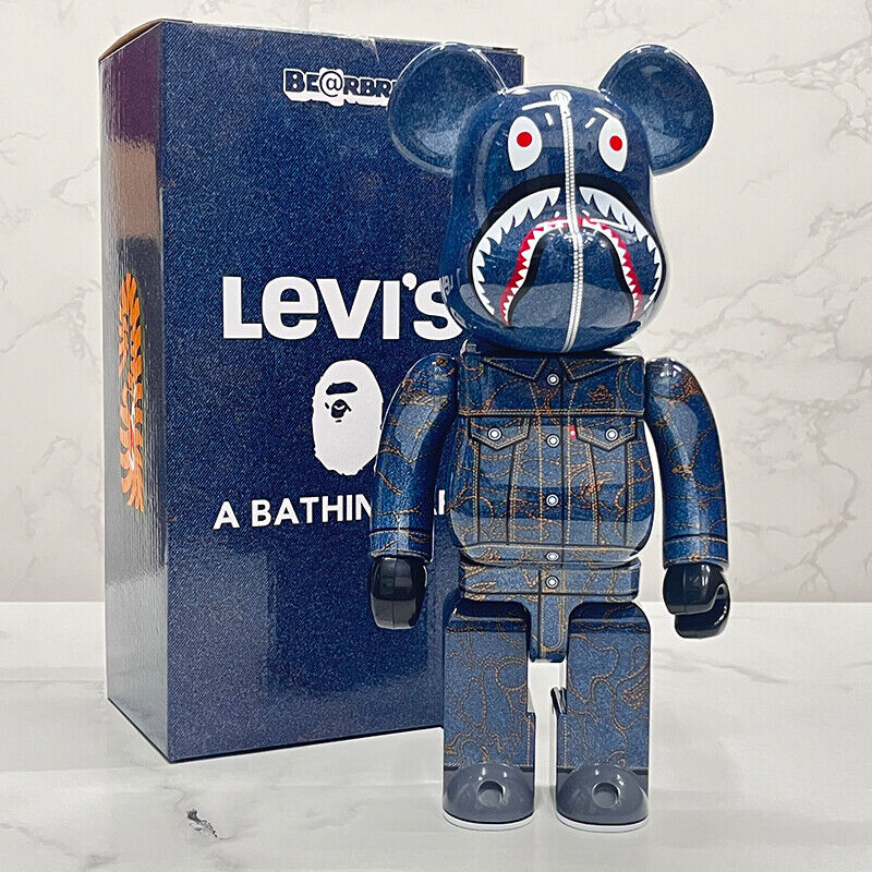 BE@RBRICK 400% Violent Bear X BAPE:Plated Building Block Bear/Collectible Figure