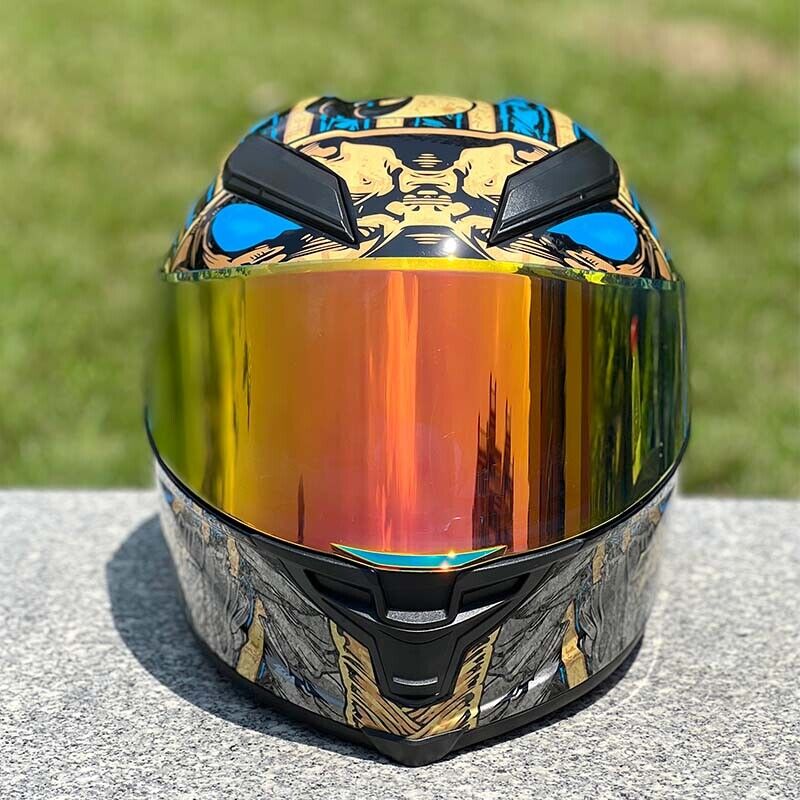 Pharaoh / 3C DOT Full Face Color Dual Visors Harley Bluetooth Motorcycle Helmet