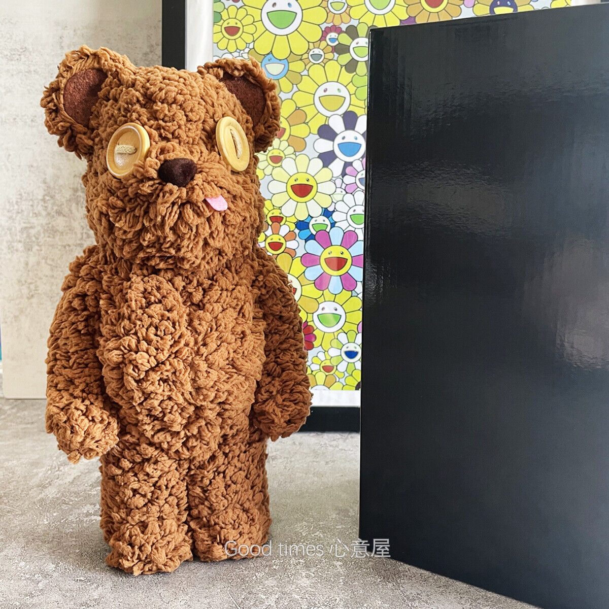 BE@RBRICK 400% KAWS Sesame Street Furry Building Block Violent Bear Figure Gift