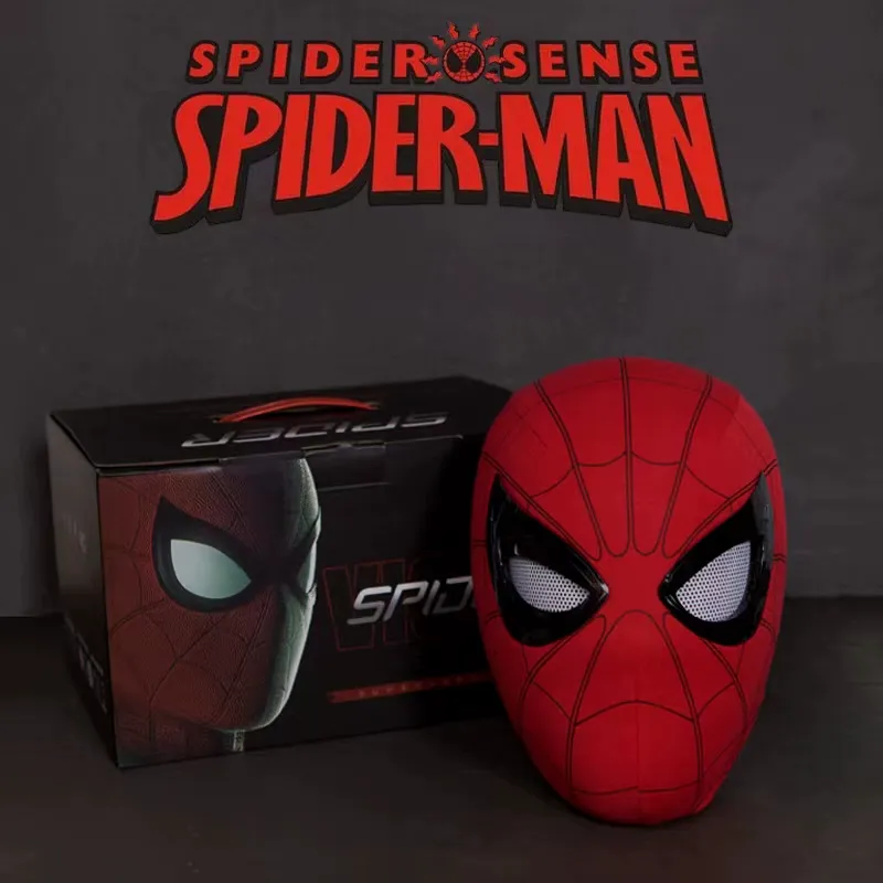 Manual/Electronic Spider-Man Headgear /Moving Eyes:Play Face Mask Gift Cosplay