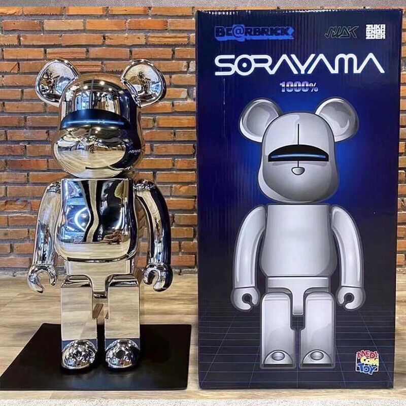 BE@RBRICK 400% Plated Building Block Violent Bear X KAWS/Collectible Figure Gift