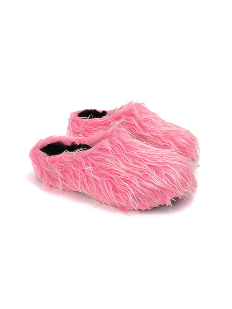 [TZ Killer] Plush Tassel Colorful Commuting Elevated Slippers Slip-On Shoes