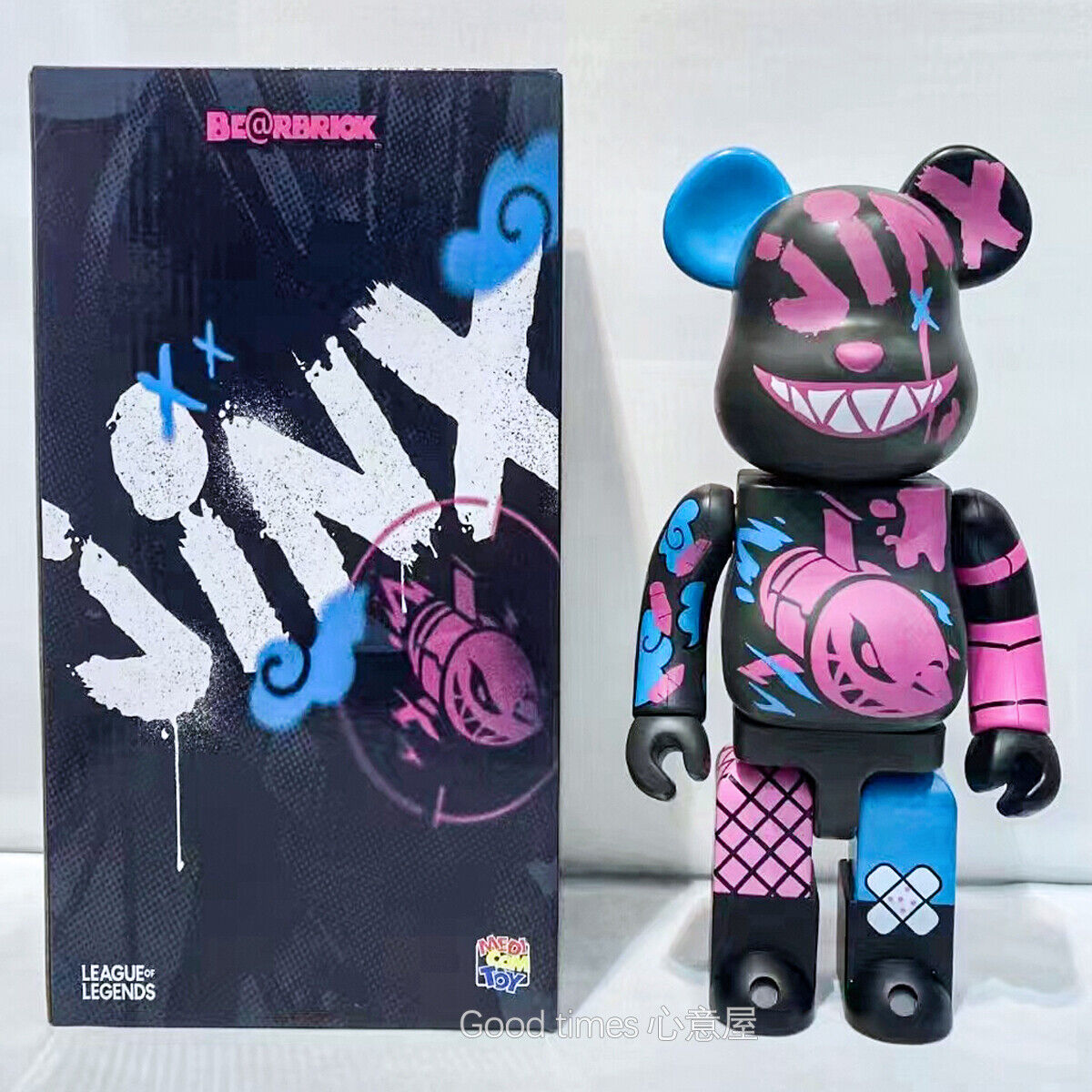 Bearbrick x NBHD x Bape 400% / Building Block Violent Bear Figurine Toy Decor