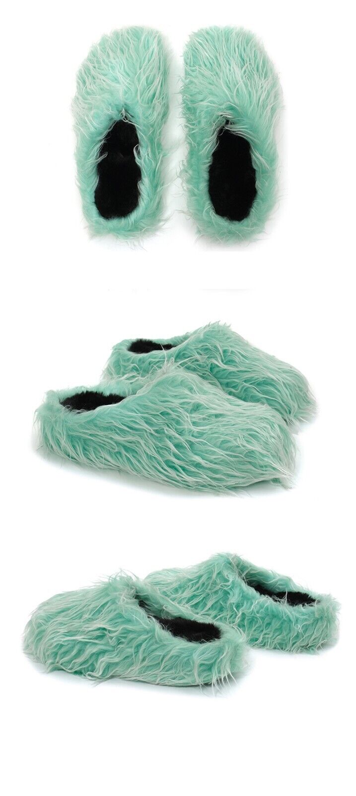 [TZ Killer] Plush Tassel Colorful Commuting Elevated Slippers Slip-On Shoes