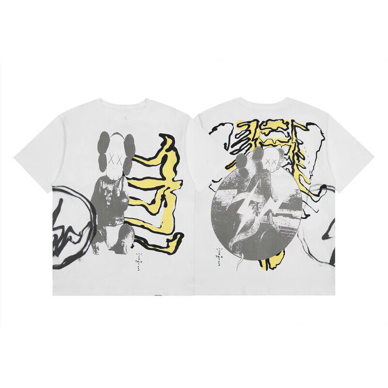 Travis Scott Short Sleeve T-Shirt X McDonald's High Street Loose Printed Tee