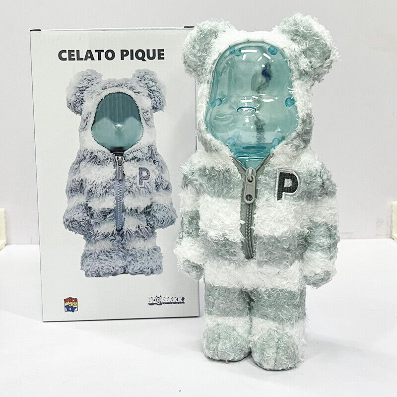 BE@RBRICK 400% KAWS Sesame Street Furry Building Block Violent Bear Figure Gift