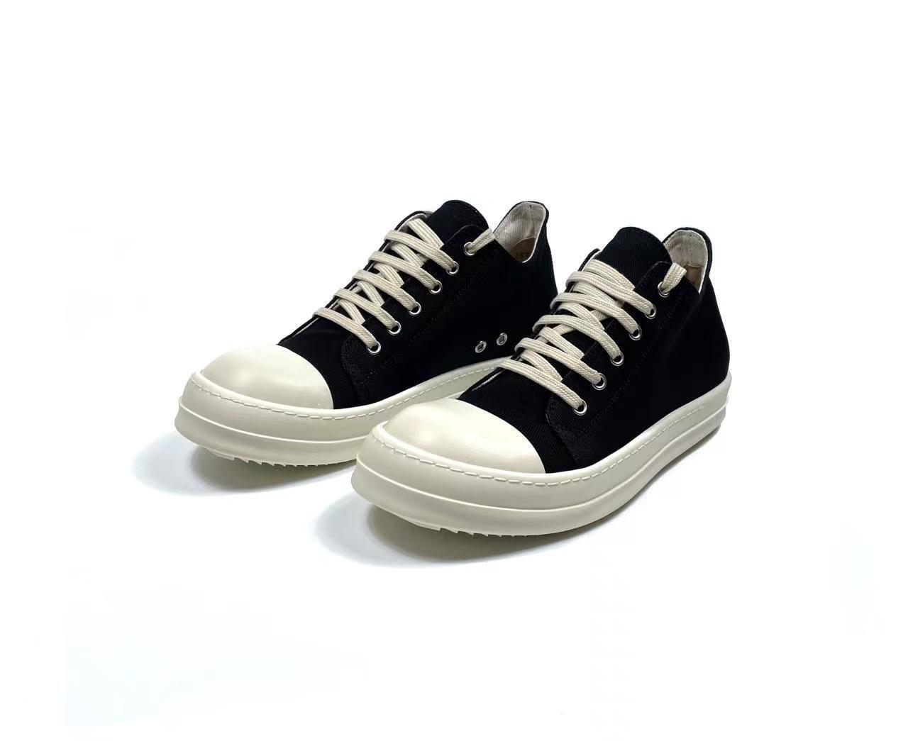 RO 23SS Leather Milk Fragrance Sole Dark High Street Low-Top Shoes RICK OWENS