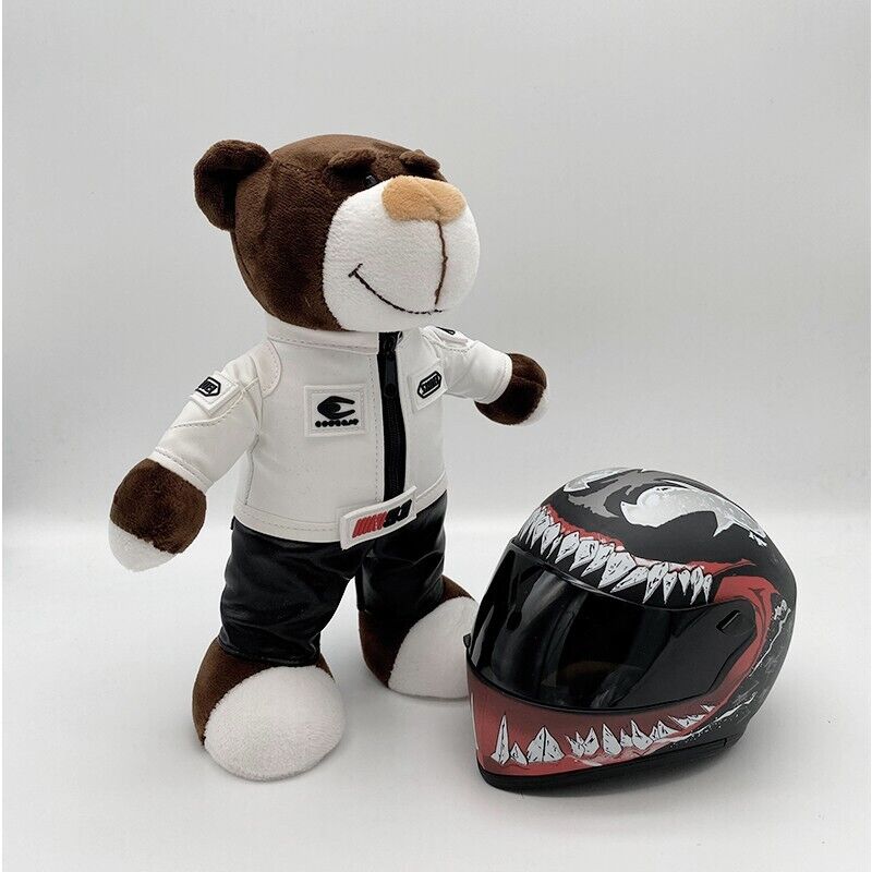 BMW 4S Motorcycle Bear Helmet Travel Tail Box Decoration Pendant Gift Plush Toy