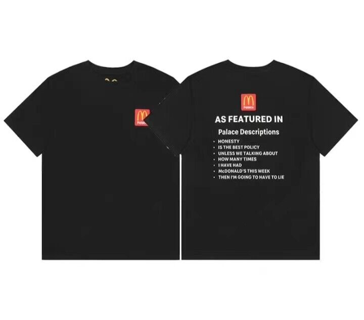 Travis Scott Short Sleeve T-Shirt X McDonald's High Street Loose Printed Tee