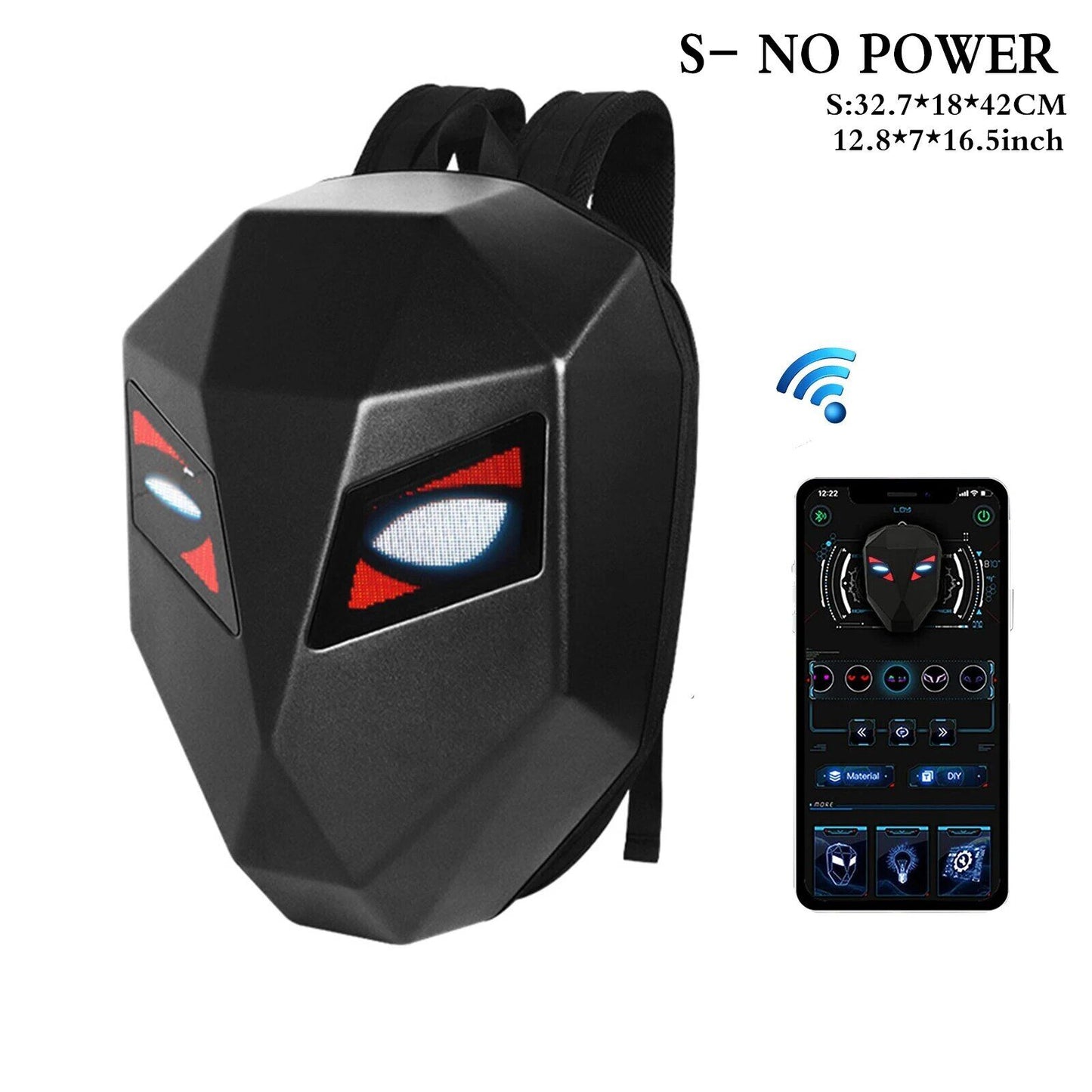 @DCI Radiant Explorer LED Reincarnation Eye Naruto-Motorcycle Travel Backpack