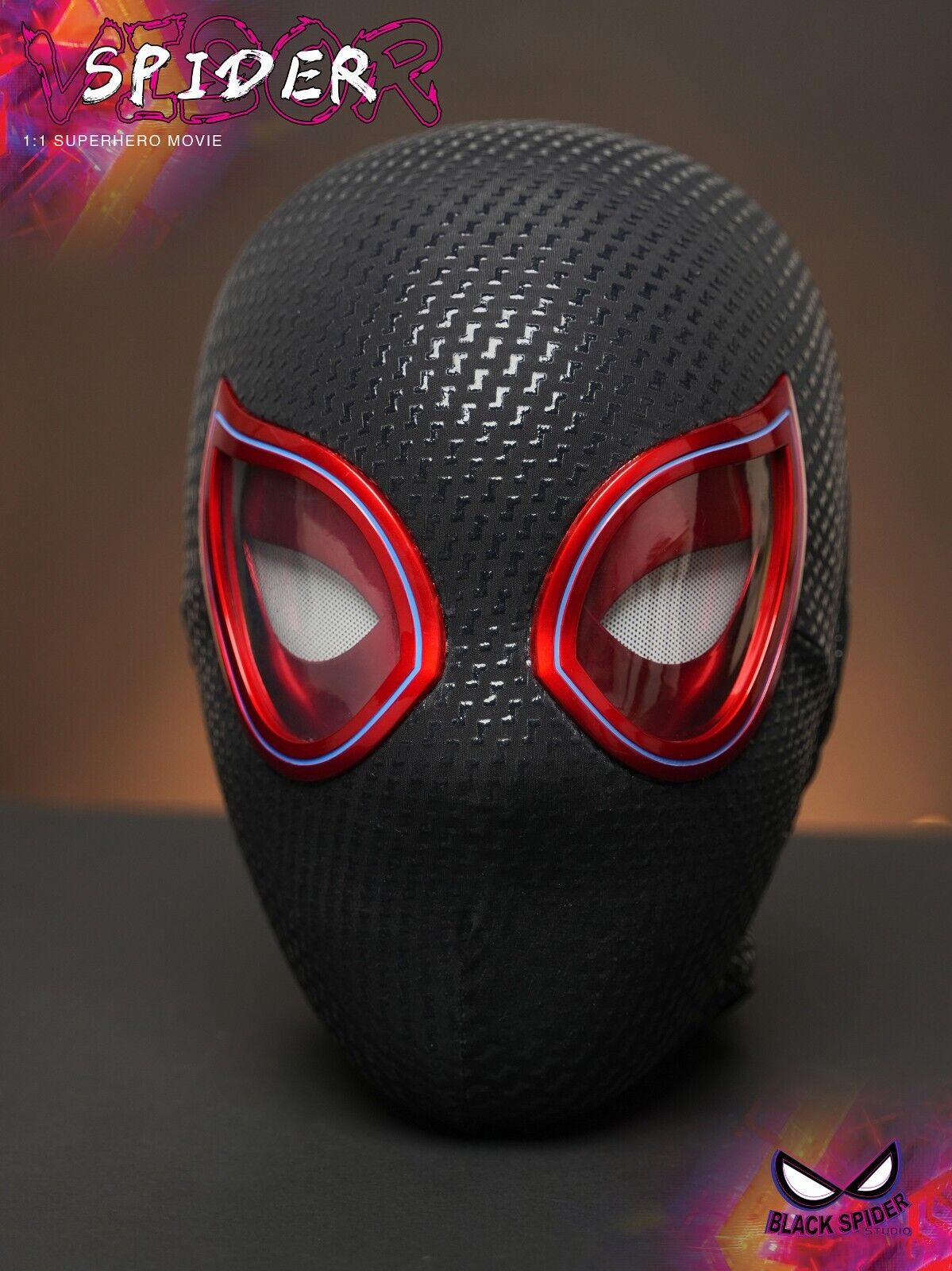 Manual/Electronic Spider-Man Headgear /Moving Eyes:Play Face Mask Gift Cosplay