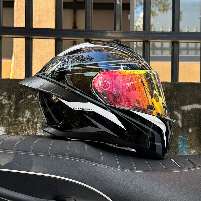 Dark-Knight / 3C DOT Full Face Dual Visors Unisex Bluetooth Motorcycle Helmet