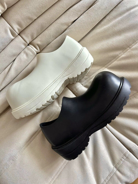 Self-made Rain Work Boots Outdoor Function Waterproof Derby Mickey Chef Shoes