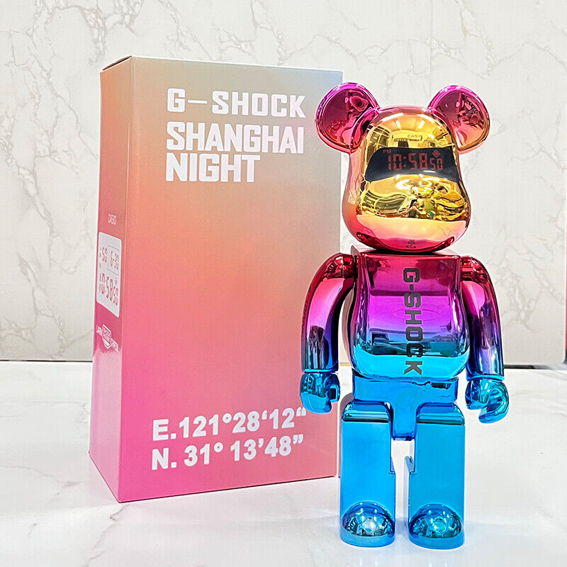 Bearbrick Violent Bear Plated Building Block Bear Valentine Collectible Figurine