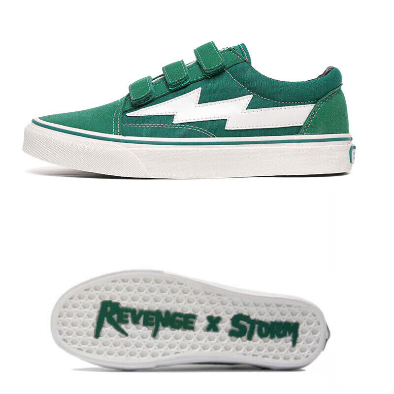 Revenge x Storm Lightning Skateboard Shoes Low-Top Canvas Shoes /Vengeful Storm