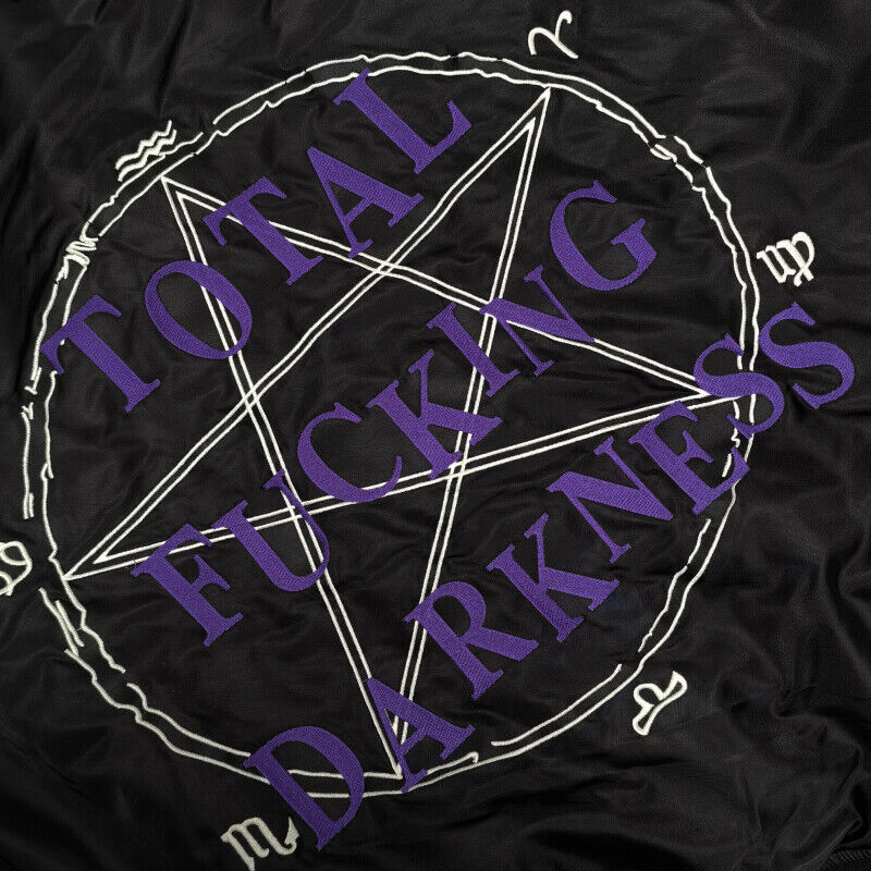 Self-Made VETEMENTS Embroidered Pentagram Magic Array Bomber Hooded Loose Jacket