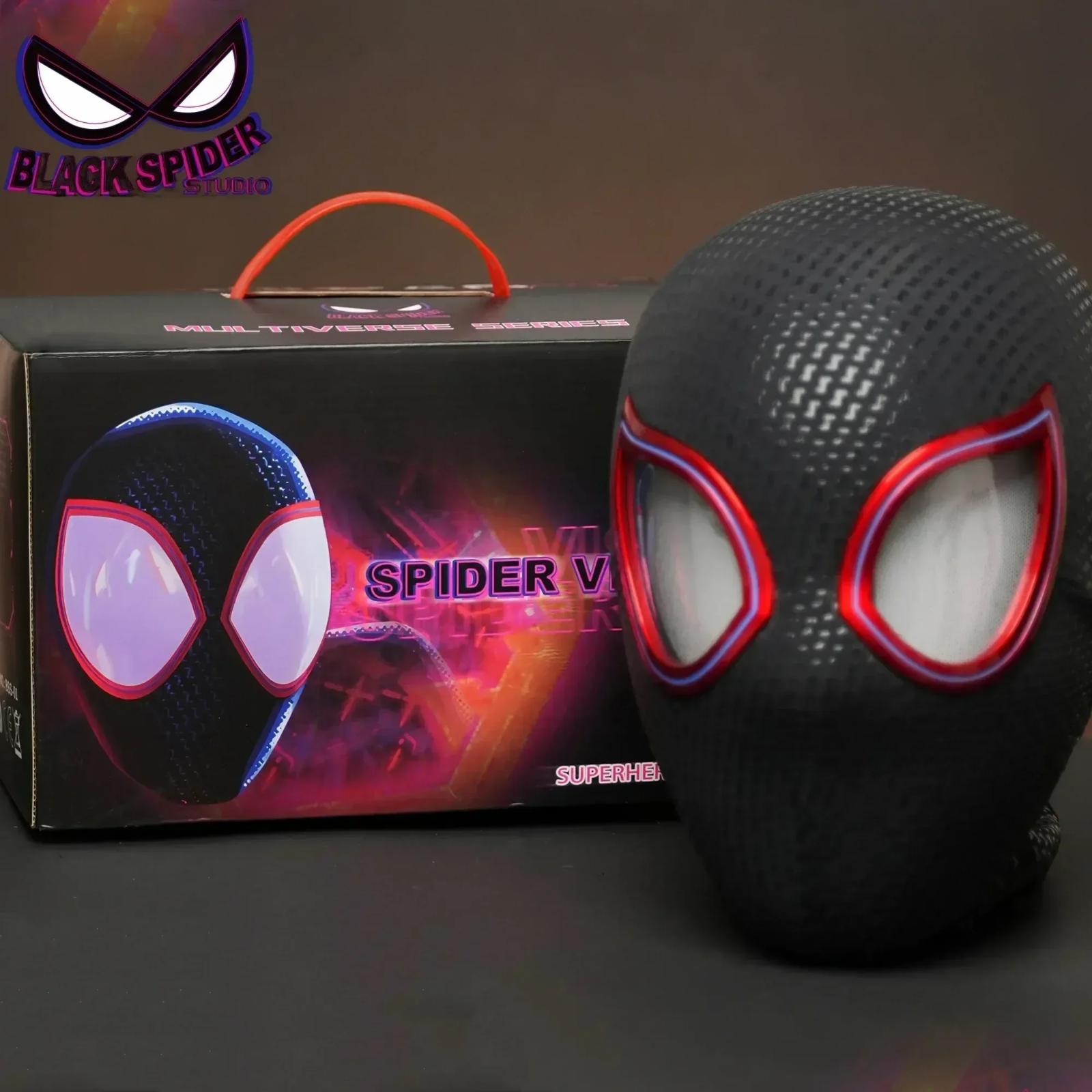 Manual/Electronic Spider-Man Headgear /Moving Eyes:Play Face Mask Gift Cosplay