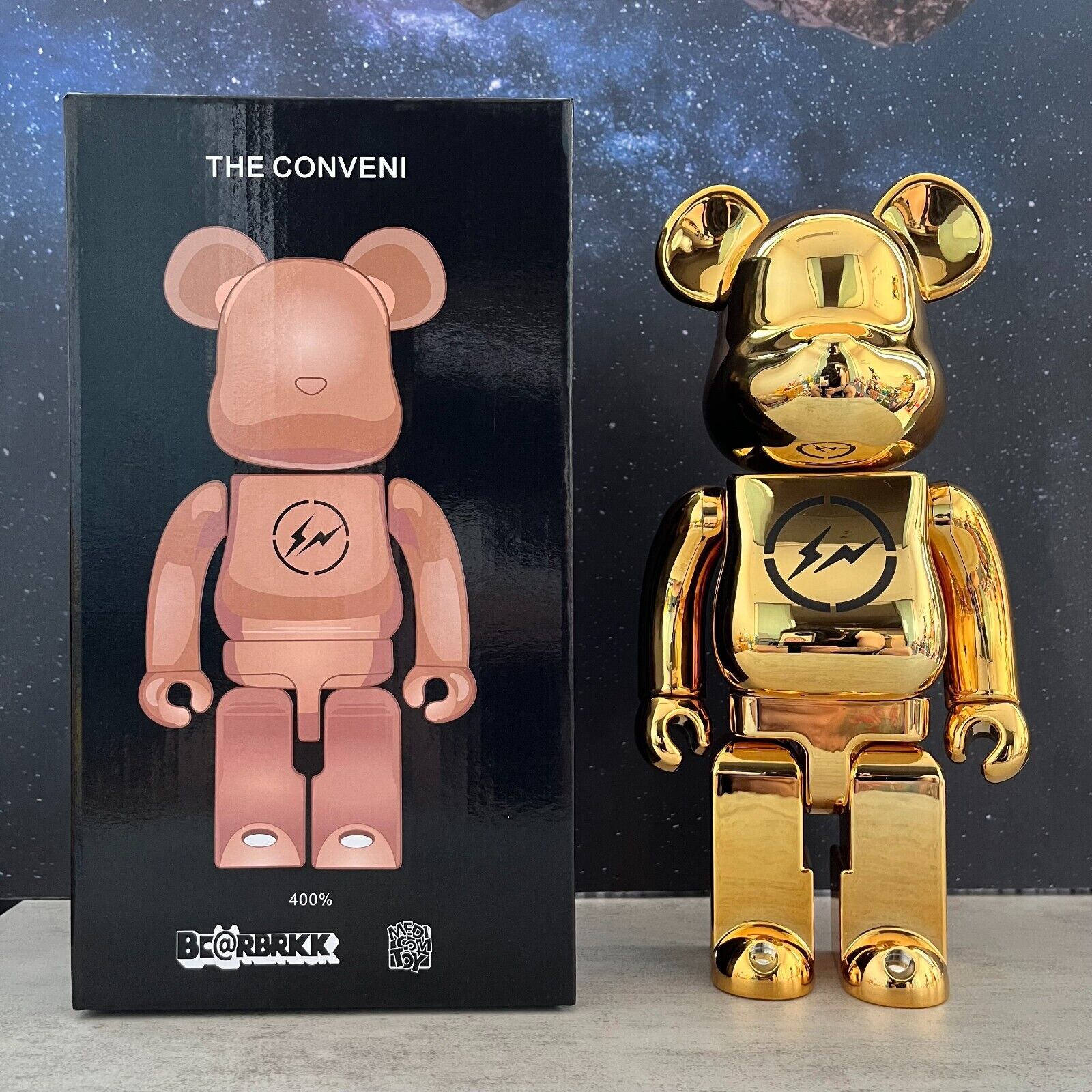 BE@RBRICK 400% Wolf X Goat Building Block Violent Bear Collectible Figure Gift