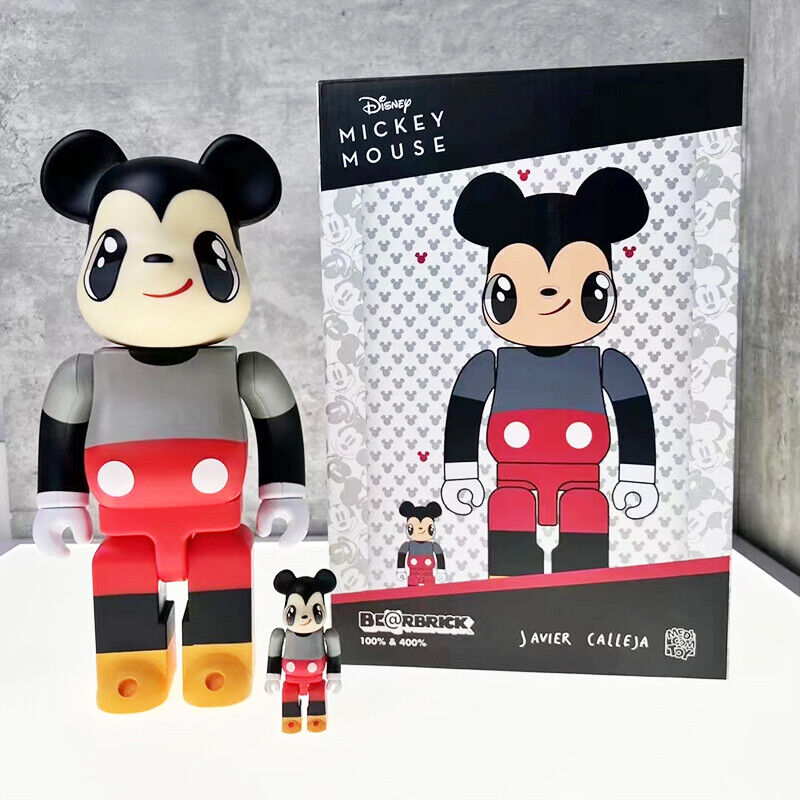 BE@RBRICK 400% Violent Bear X Mickey FRAGMENT  : Plated Building Block/Figure